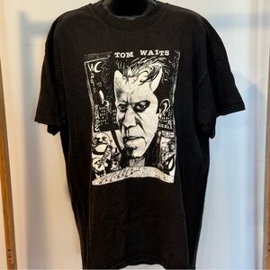 Tom Waits Rare Vtg Tee Size L ⌚️⌚️⌚️🎙️🚬